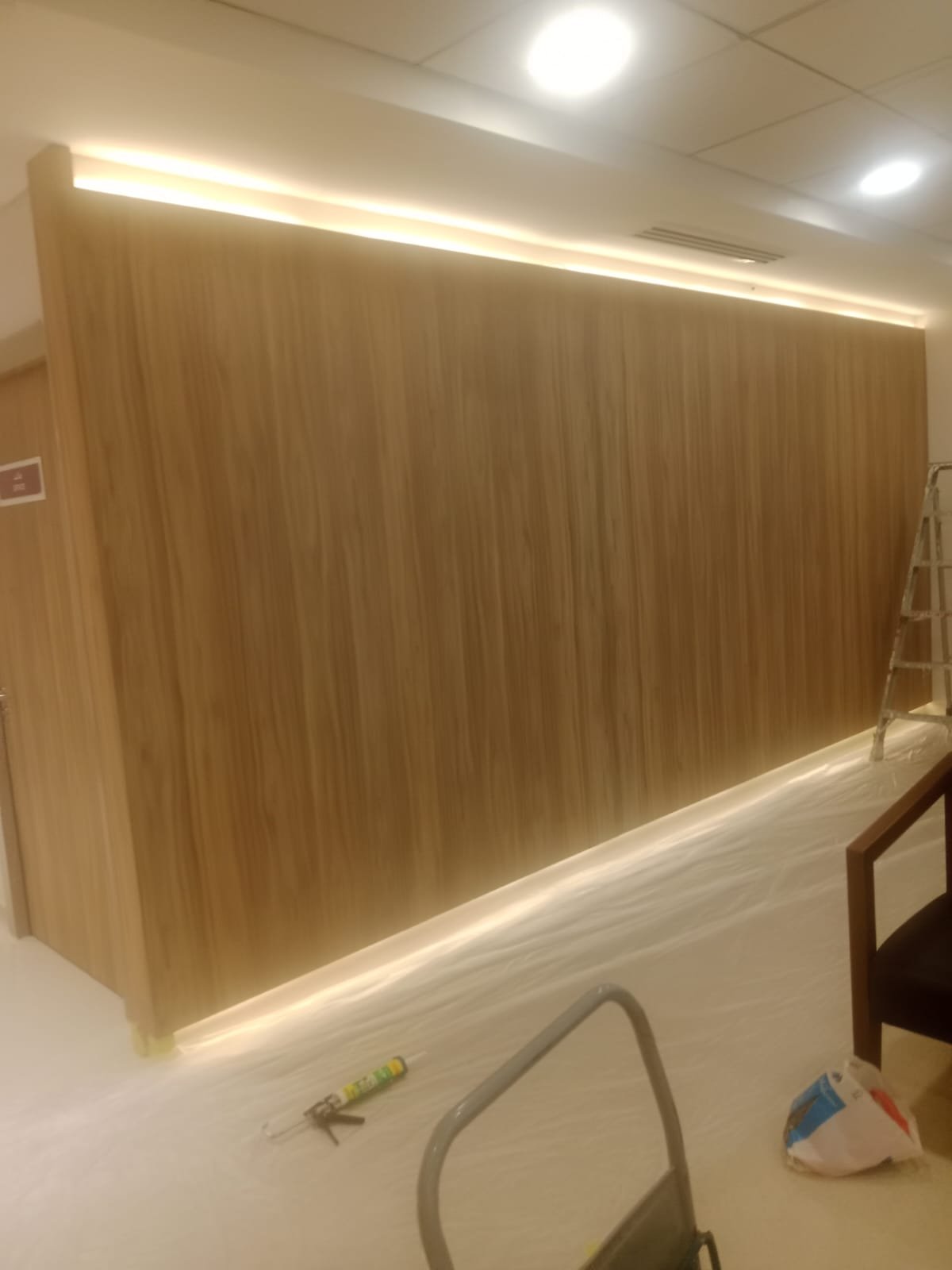 finished commercial carpentry and joinery project