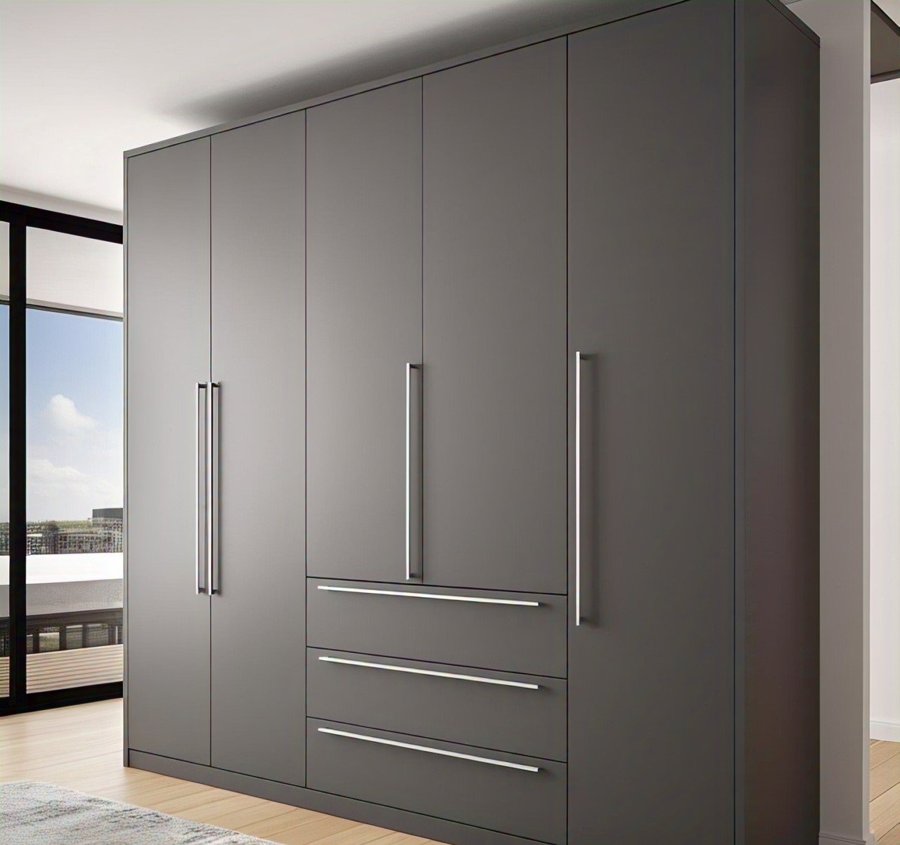 wardrobe shelves and drawers