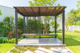 Attached pergolas